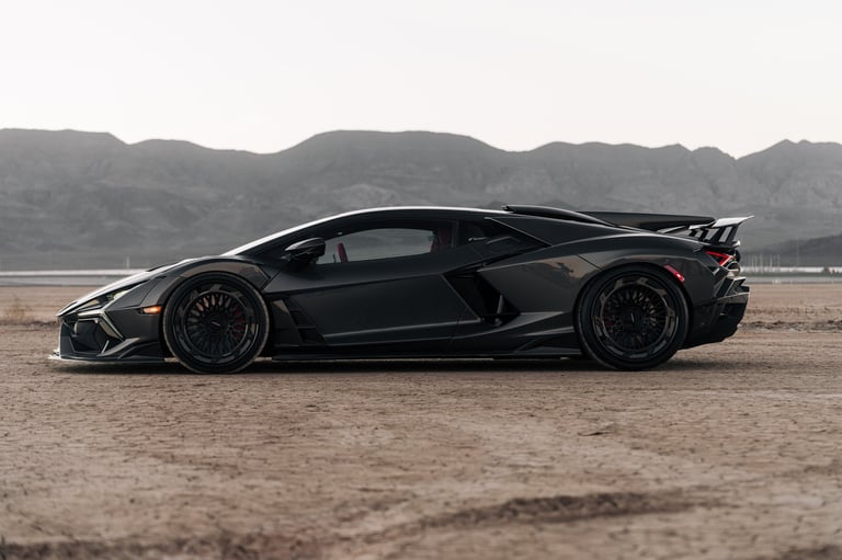 Black Lamborghini Revuelto
