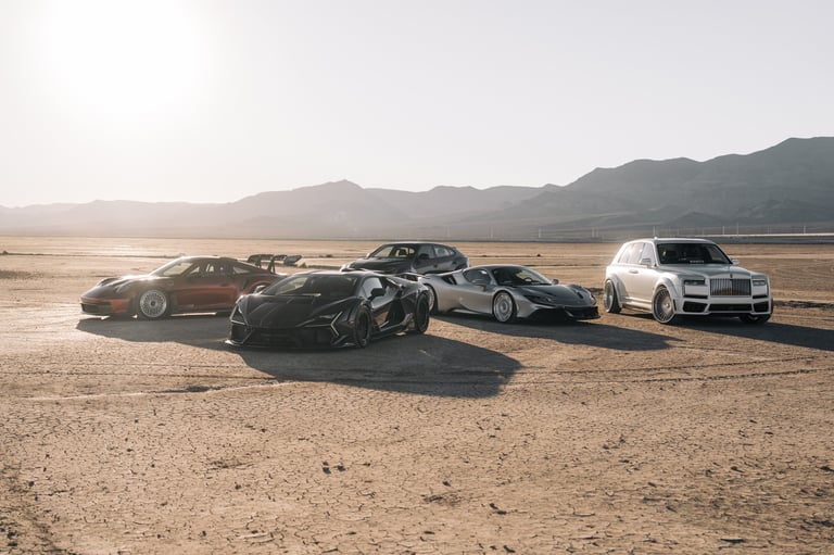 Collection of supercars