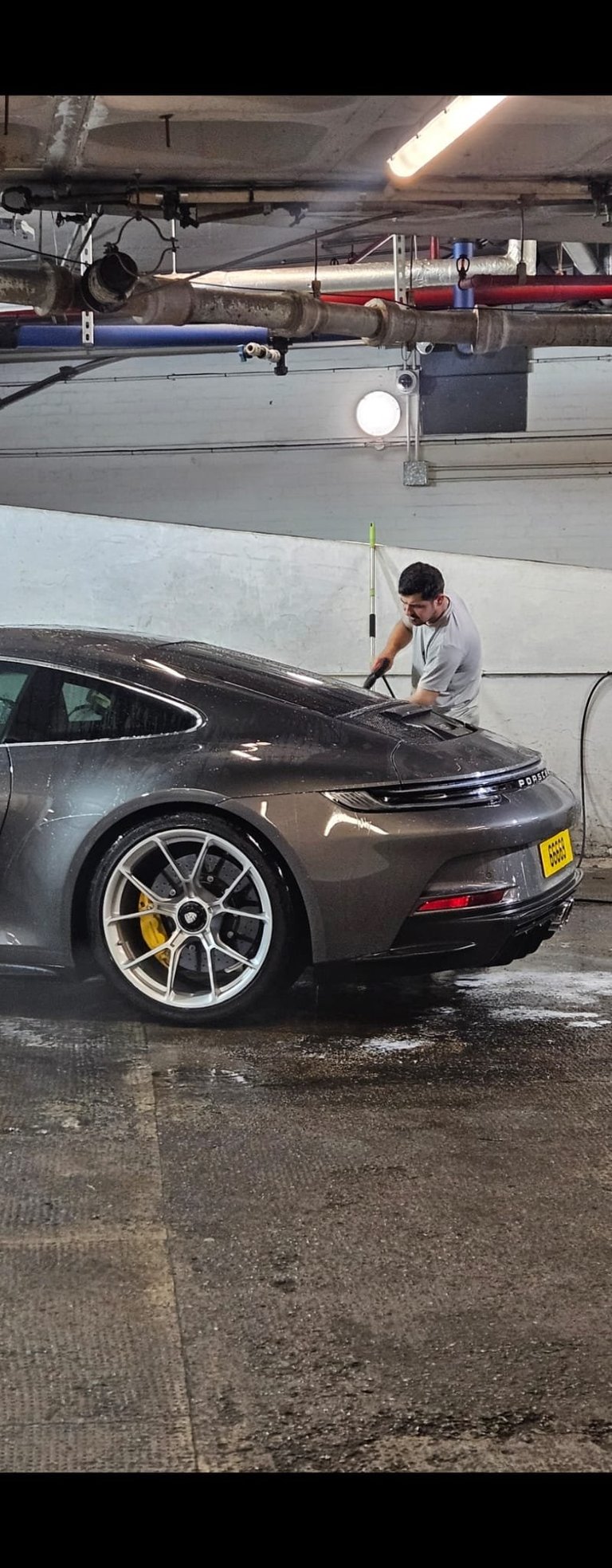 Luxury sports car detailing
